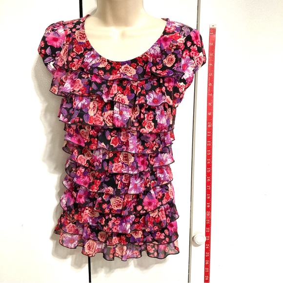 CANDIES RUFFLE TOP - Picture 3 of 15